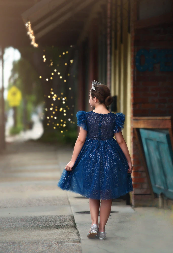 MILLY DRESS SPARKLE NAVY 7 MILLY DRESS SPARKLE NAVY - Image 5