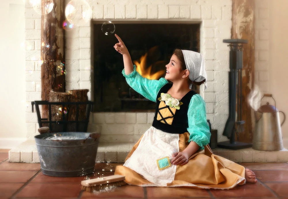 FAIR MAIDEN DRESS & HEAD SCARF SET 4 FAIR MAIDEN DRESS & HEAD SCARF SET - Image 2