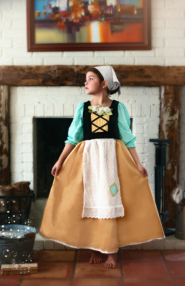 FAIR MAIDEN DRESS & HEAD SCARF SET 6 FAIR MAIDEN DRESS & HEAD SCARF SET - Image 4