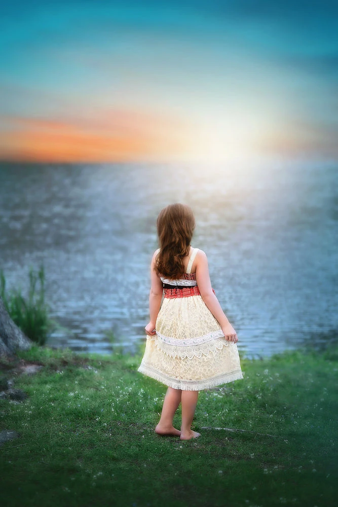 HAWAIIAN PRINCESS DRESS & NECKLACE SET 5 HAWAIIAN PRINCESS DRESS & NECKLACE SET - Image 3