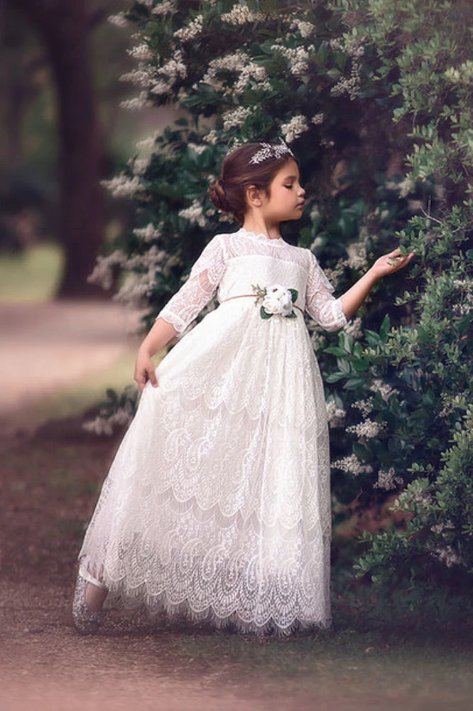 BELLA RAFAELA GOWN & BELT SET WHITE 4 BELLA RAFAELA GOWN & BELT SET WHITE - Image 2