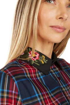 TRACY EMBROIDERED COLLAR TARTAN DRESS 10 TRACY EMBROIDERED COLLAR TARTAN DRESS -Fashion Dress-Trish Scully 139 2 82ea1145 8f89 4ef6 93ad cf90e12fefb3