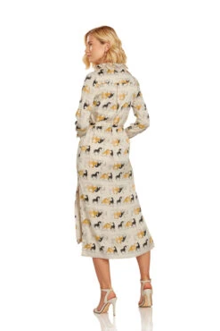 LEA BUTTON DOWN MAXI DRESS EQUESTRIAN PRINT -Fashion Dress-Trish Scully 14 3 db2e64f0 2958 46e8 a351 dc14db5d2d91