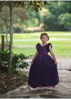 BIANCA GOWN EGGPLANT -Fashion Dress-Trish Scully 156 f377b987 5c2f 4e27 990f 3ab6577098c0