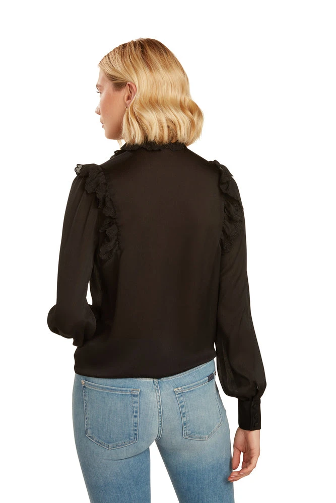 CASSANDRA BLOUSE BLACK 5 CASSANDRA BLOUSE BLACK - Image 3