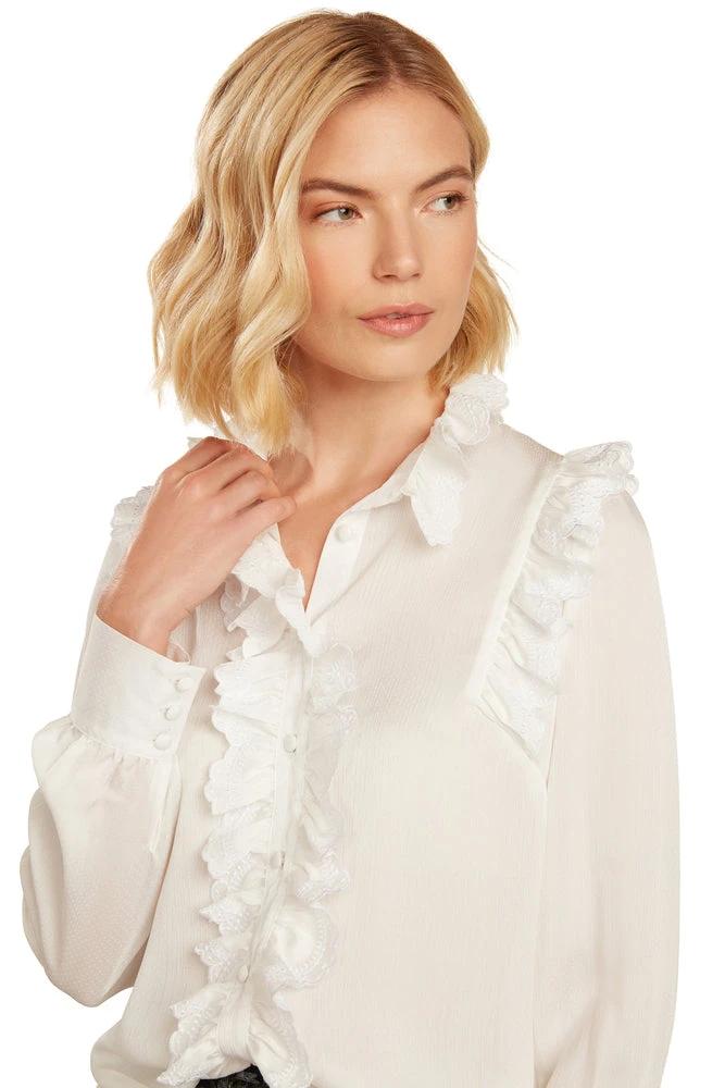 CASSANDRA BLOUSE WINTER WHITE 4 CASSANDRA BLOUSE WINTER WHITE - Image 2