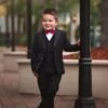 BOYS SAVILLE ROW BLACK TUXEDO 3PC. SET 1 BOYS SAVILLE ROW BLACK TUXEDO 3PC. SET -Fashion Dress-Trish Scully 189