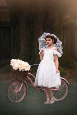 PIPER LACE PARASOL WHITE -Fashion Dress-Trish Scully 19 5