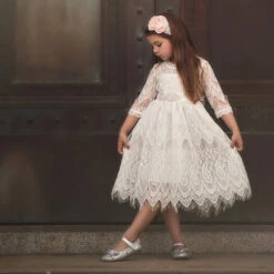 BELLA RAFAELA DRESS & BELT SET- ANTIQUE WHITE -Fashion Dress-Trish Scully 1 16df2566 edda 4907 b2de 971cc62c1dd5