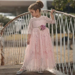 BELLA RAFAELA GOWN & BELT SET PINK -Fashion Dress-Trish Scully 1 a895574b 9dc4 4ceb 9595 f710c02cc9d7