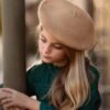 CELESTE BERET CAMEL -Fashion Dress-Trish Scully 211
