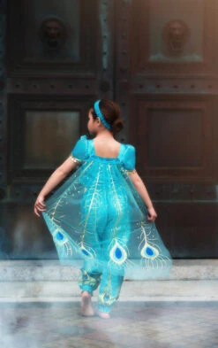 PEACOCK GENIE PRINCESS 7 PEACOCK GENIE PRINCESS -Fashion Dress-Trish Scully 240 3