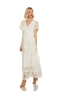 MARJORIE MAXI DRESS WHITE 22 MARJORIE MAXI DRESS WHITE -Fashion Dress-Trish Scully 29 1605 WEB