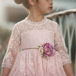 BELLA RAFAELA GOWN & BELT SET PINK -Fashion Dress-Trish Scully 2 09bef0d3 384a 4092 87b7 b959b5c9494a