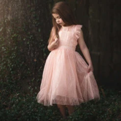 CLARISSA DRESS PEACHY PINK -Fashion Dress-Trish Scully 2 739682ef 461a 479e 93ab 87923bd54d8c