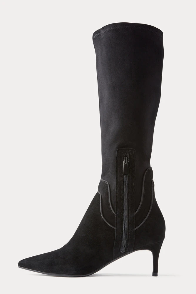 ELEANOR SUEDE BOOT BLACK 7 ELEANOR SUEDE BOOT BLACK - Image 5