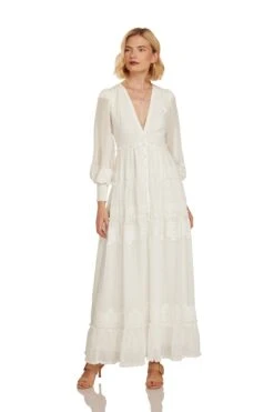 SOFIA MAXI DRESS WHITE -Fashion Dress-Trish Scully 32 1504 WEB