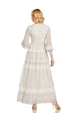 SOFIA MAXI DRESS LAVENDER FLORAL -Fashion Dress-Trish Scully 34 1810 WEB