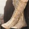 GRAMERCY BOOT GOLD -Fashion Dress-Trish Scully 386 29606b1f 1e00 4302 bb71 08d15695c4f7