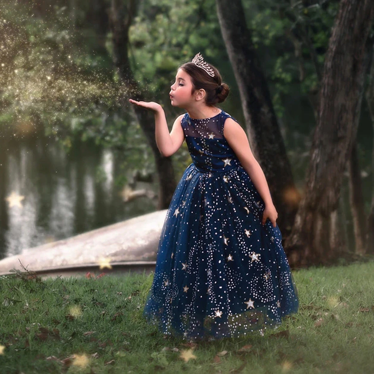 ANTOINETTE GOWN NAVY 5 ANTOINETTE GOWN NAVY - Image 3