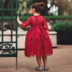 BELLA RAFAELA DRESS & BELT SET-CRIMSON -Fashion Dress-Trish Scully 3 574f5dba a91d 4a68 a3b7 4ed871977932