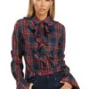 MARGOT BLOUSE STEWART TARTAN -Fashion Dress-Trish Scully 512 cc4a5493 1daa 4ac7 ab10 2a70f30bc1a4