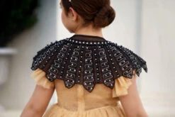 HENRIETTA JEWELED CAPE BLACK 13 HENRIETTA JEWELED CAPE BLACK -Fashion Dress-Trish Scully 61 2