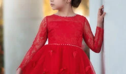 MARIPOSA GOWN CRIMSON -Fashion Dress-Trish Scully 64 3