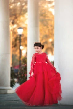 MARIPOSA GOWN CRIMSON -Fashion Dress-Trish Scully 64 4