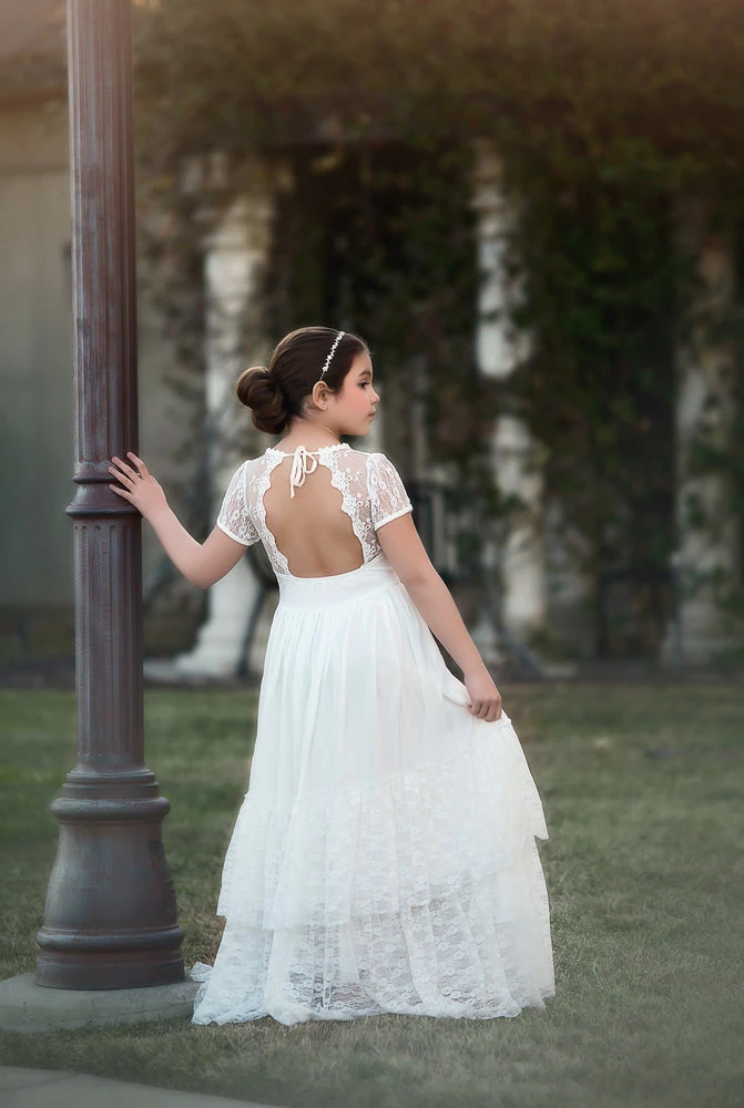 MEGHAN GOWN WHITE 4 MEGHAN GOWN WHITE - Image 2