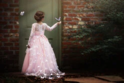 MARIPOSA GOWN PEACHY PINK 10 MARIPOSA GOWN PEACHY PINK -Fashion Dress-Trish Scully 66 2