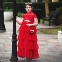 ARIANA GOWN & BELT SET CRIMSON -Fashion Dress-Trish Scully 6 ed6c4541 2d8c 47e6 b8e2 4bf520f252d0