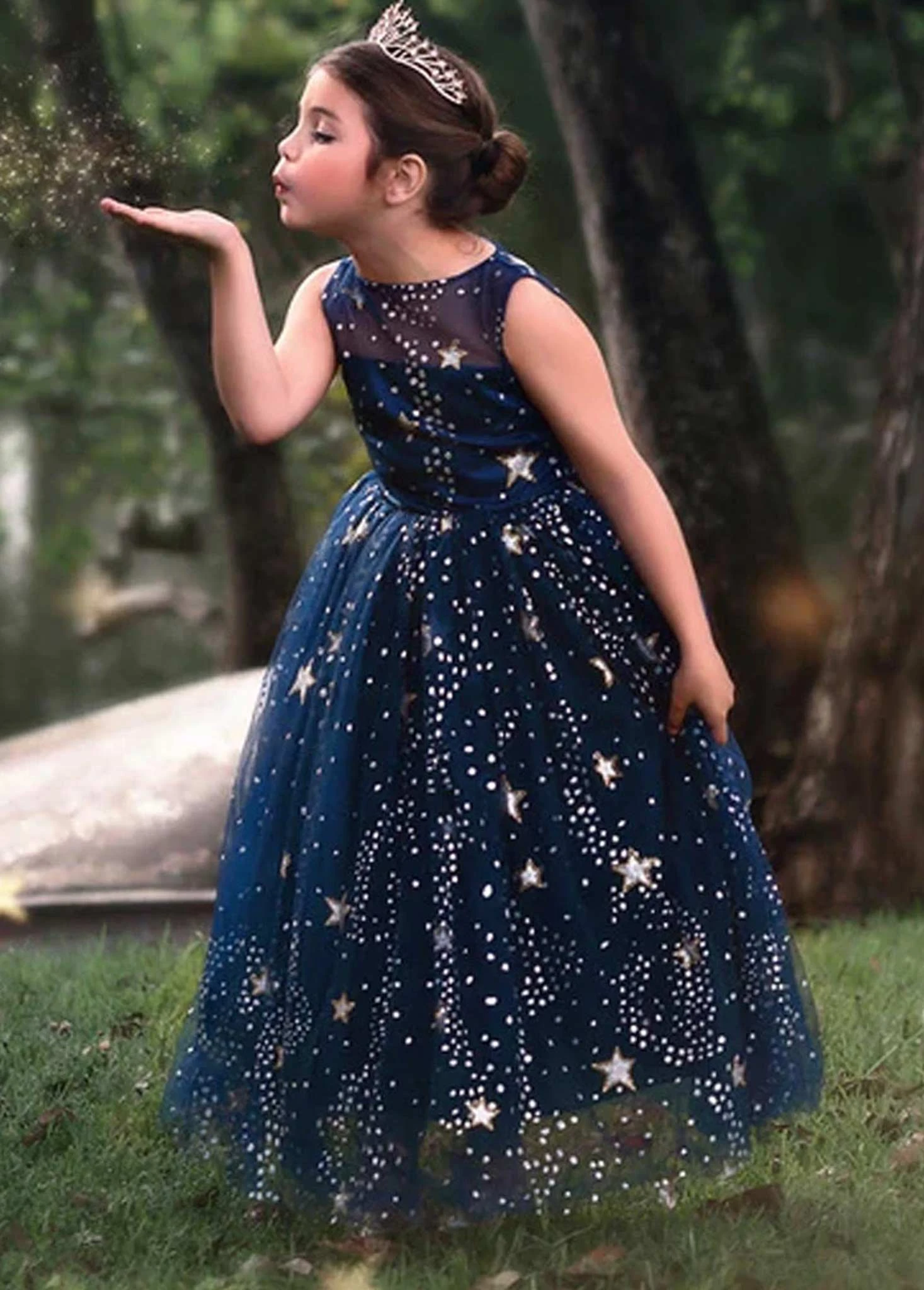 ANTOINETTE GOWN NAVY 3 ANTOINETTE GOWN NAVY