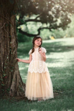 GWENDOLYN GOWN-WHITE/NATURAL 12 GWENDOLYN GOWN-WHITE/NATURAL -Fashion Dress-Trish Scully 8 5