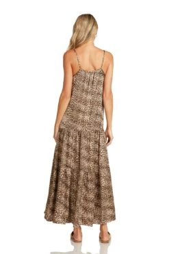 ALEXA MAXI DRESS LEOPARD -Fashion Dress-Trish Scully AlexaDressLeopard 0994 WEB