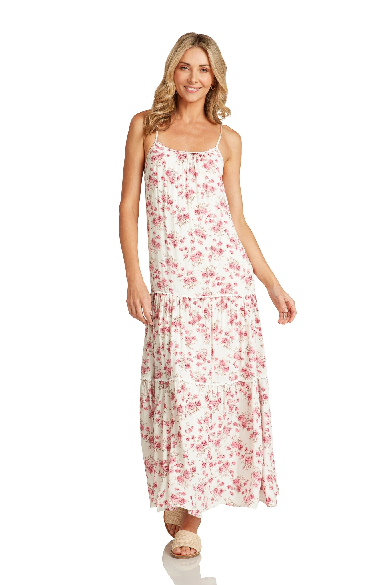 ALEXA MAXI DRESS PINK FLORAL 3 ALEXA MAXI DRESS PINK FLORAL