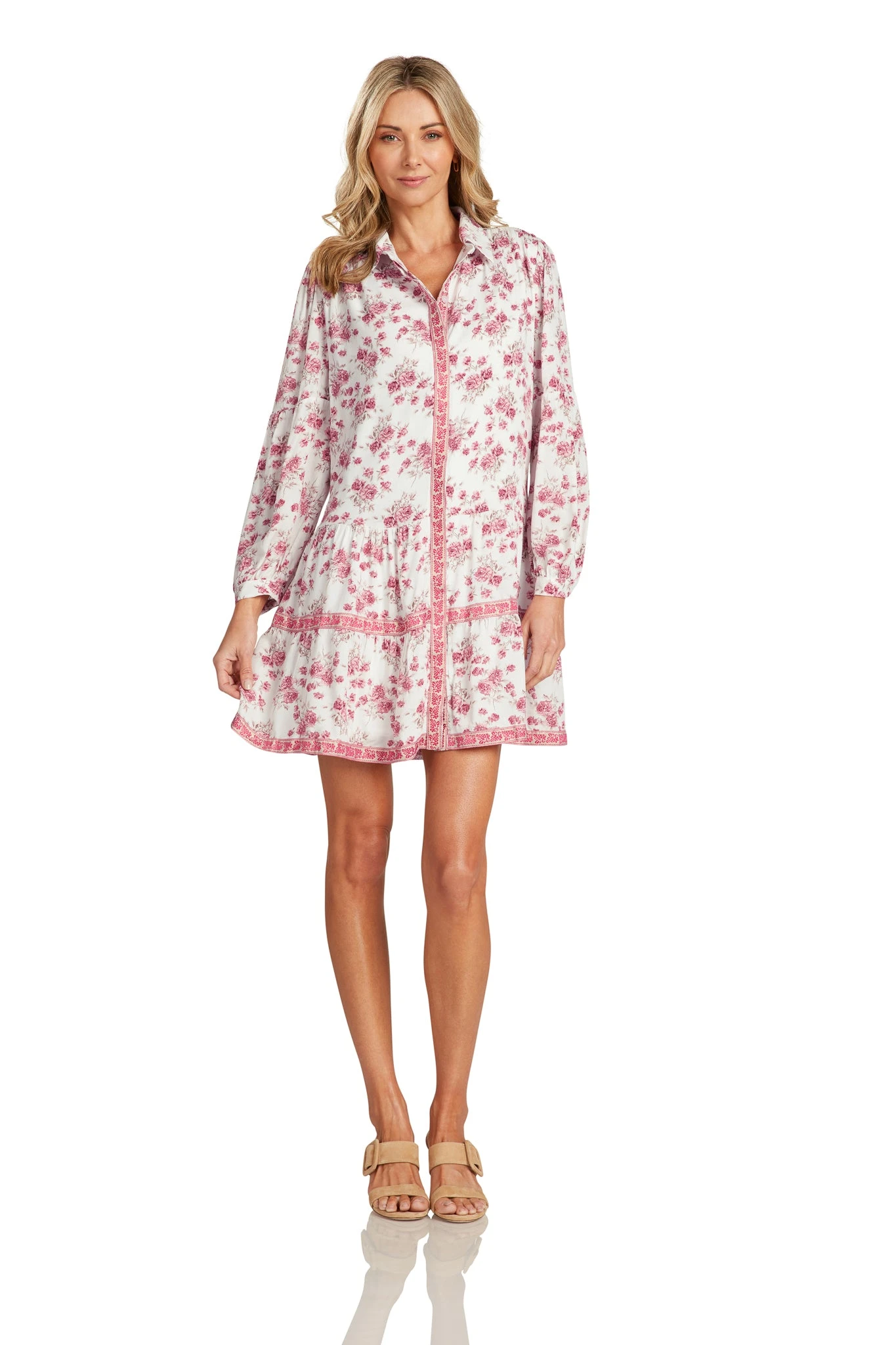 CASSANDRE DRESS PINK FLORAL 5 CASSANDRE DRESS PINK FLORAL - Image 3