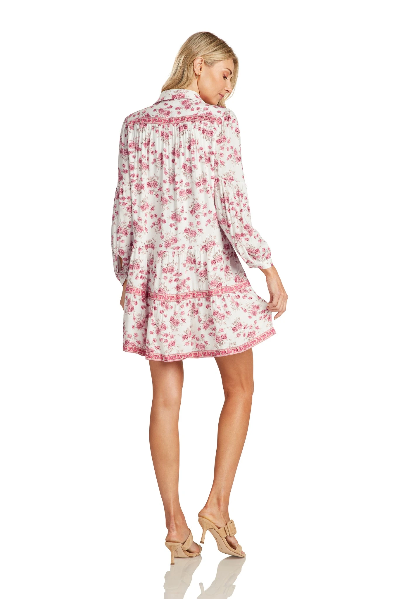 CASSANDRE DRESS PINK FLORAL 7 CASSANDRE DRESS PINK FLORAL - Image 5