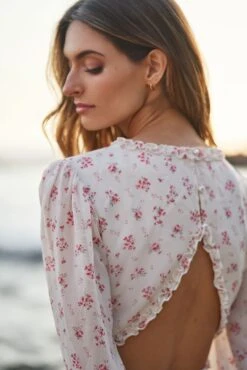 GRACE MINI DRESS PINK FLORAL 25 GRACE MINI DRESS PINK FLORAL -Fashion Dress-Trish Scully DSC02828