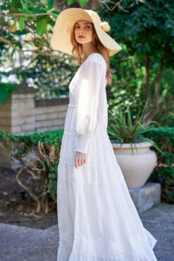 SOFIA MAXI DRESS WHITE -Fashion Dress-Trish Scully DSC07670