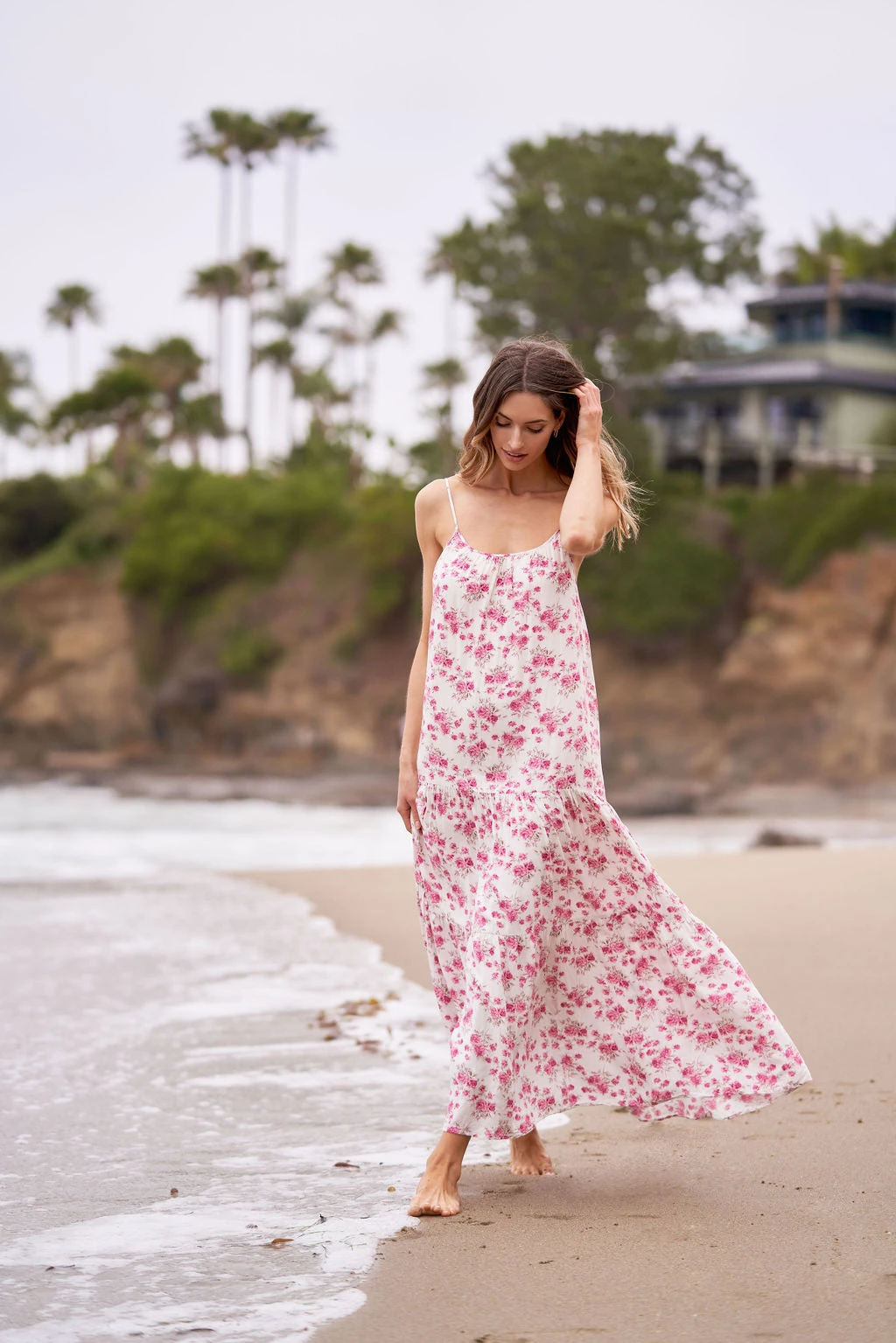 ALEXA MAXI DRESS PINK FLORAL 10 ALEXA MAXI DRESS PINK FLORAL - Image 8