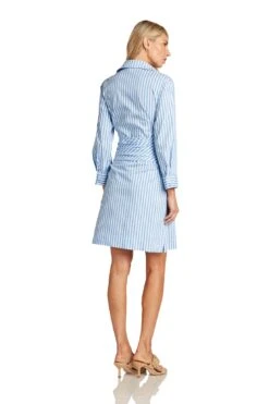 DAPHNE DRESS -Fashion Dress-Trish Scully DaphneStripedShirtDress 1242 WEB