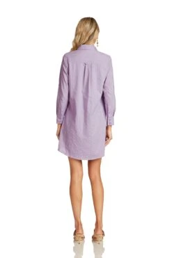LAURETTE DRESS LAVENDER 11 LAURETTE DRESS LAVENDER -Fashion Dress-Trish Scully LauretteDressLavender 1161 WEB