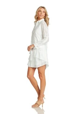 LAURETTE DRESS WHITE 15 LAURETTE DRESS WHITE -Fashion Dress-Trish Scully LauretteDressWhite 1086 WEB