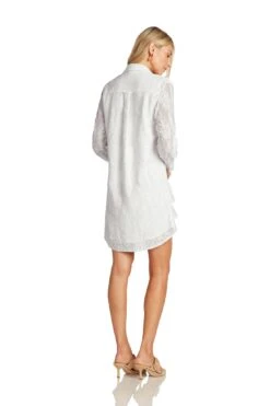LAURETTE DRESS WHITE 14 LAURETTE DRESS WHITE -Fashion Dress-Trish Scully LauretteDressWhite 1098 WEB