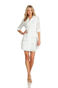LAURETTE DRESS WHITE 13 LAURETTE DRESS WHITE -Fashion Dress-Trish Scully LauretteDressWhite 1109 WEB