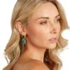 MONTPELLIER EARRINGS GREEN/BLUE -Fashion Dress-Trish Scully LucilleMaxiDressTurqoise 0957 WEB