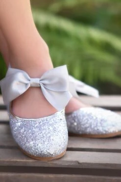 HADLEE SEQUIN SHOE SILVER