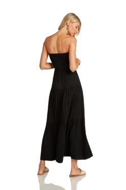 PIPPA MAXI DRESS BLACK 15 PIPPA MAXI DRESS BLACK -Fashion Dress-Trish Scully PippaMaxiDressBlack 0795 WEB