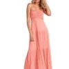 PIPPA MAXI DRESS CORAL -Fashion Dress-Trish Scully PippaMaxiDressCoral 0685 WEB
